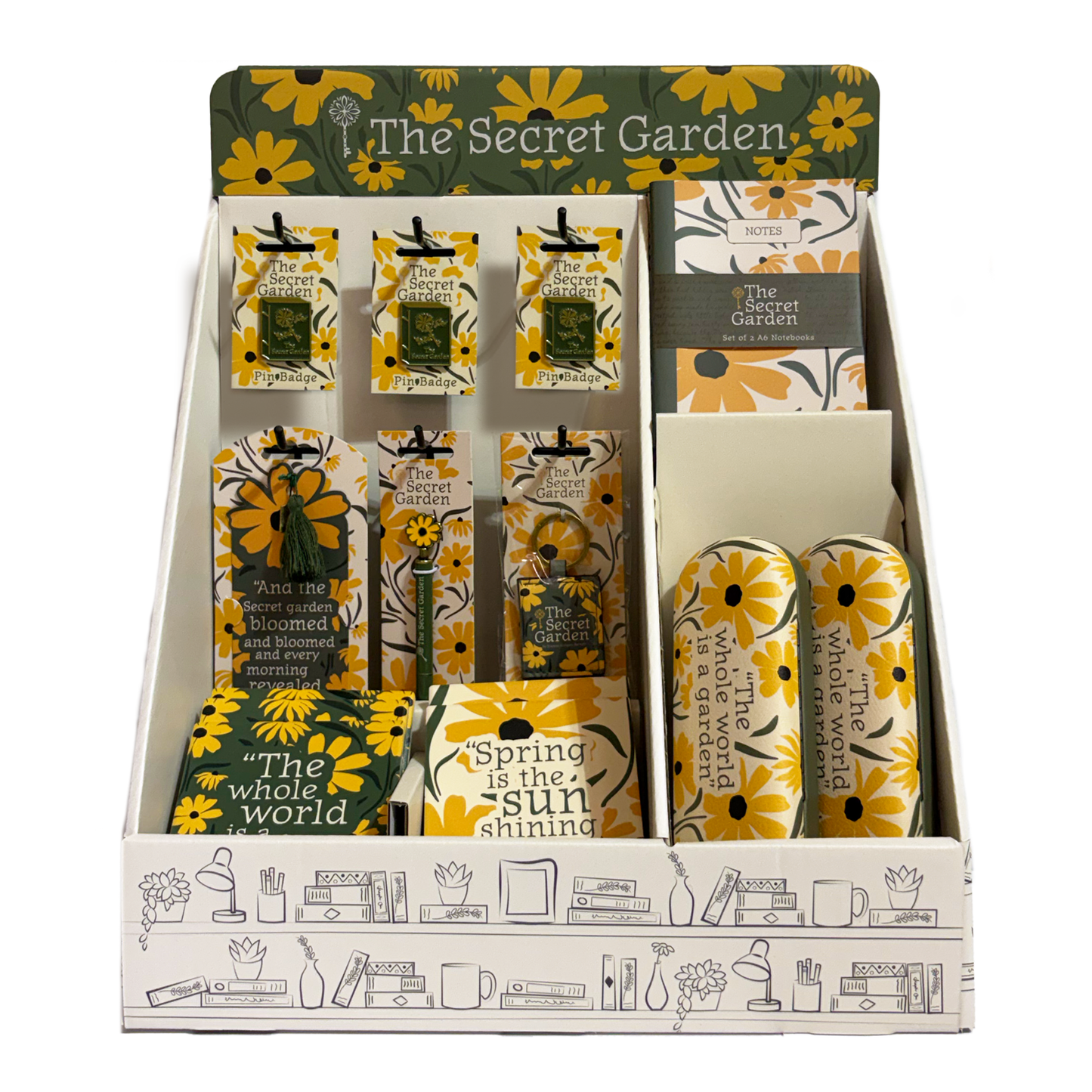 Mixed Counter Top Display Header - Secret Garden