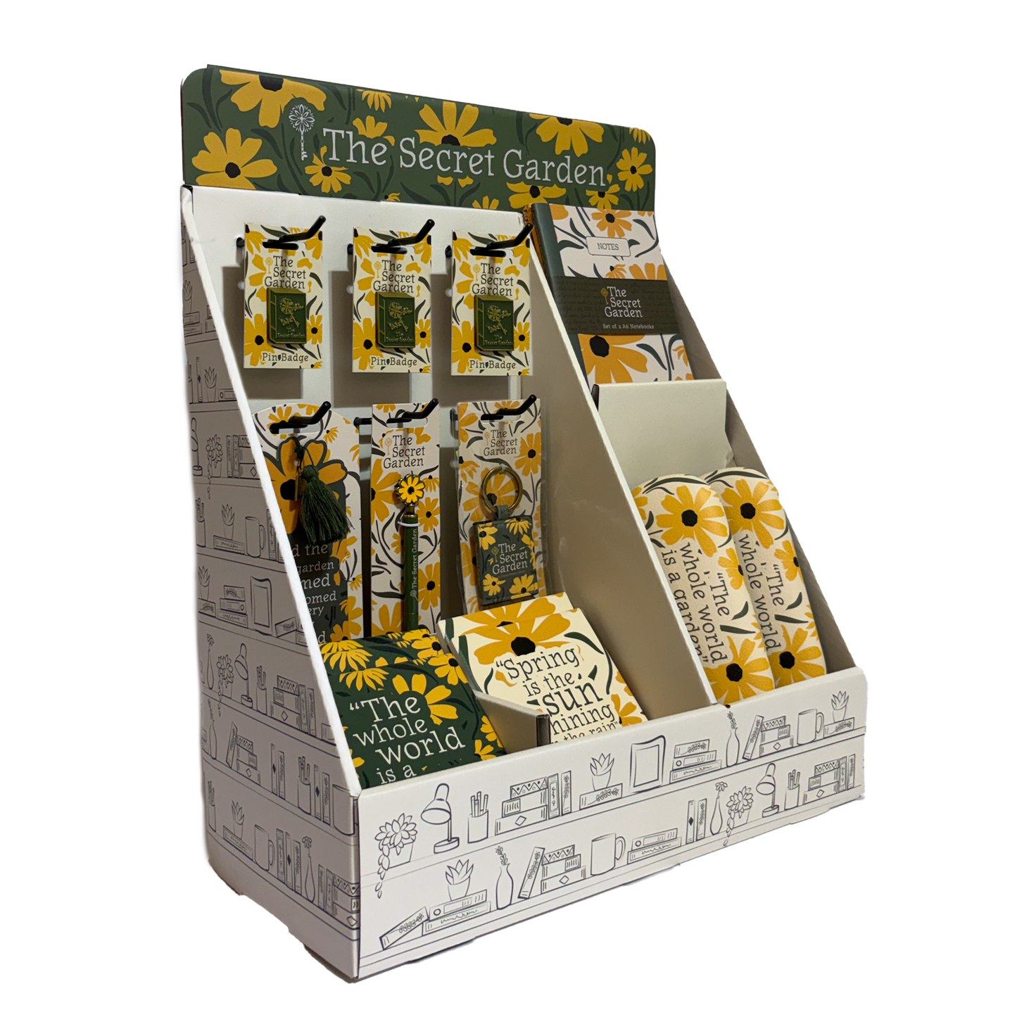 Mixed Counter Top Display Header - Secret Garden