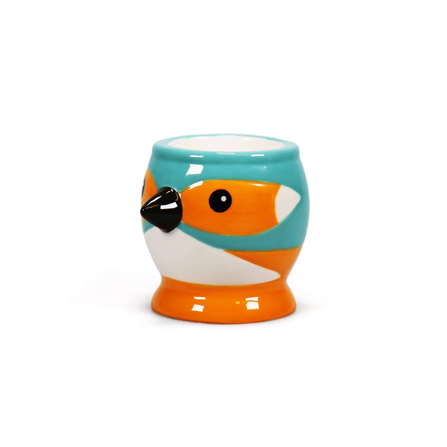 Ceramic Shaped Egg Cup Kingfisher Bird