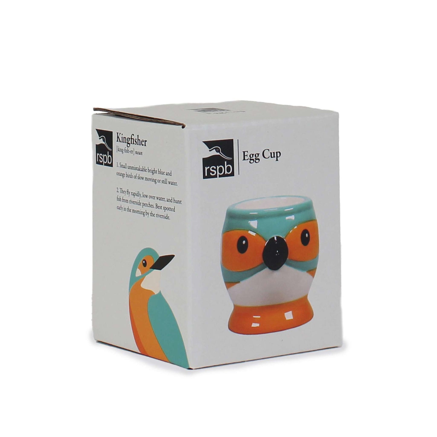 Ceramic Shaped Egg Cup Kingfisher Bird