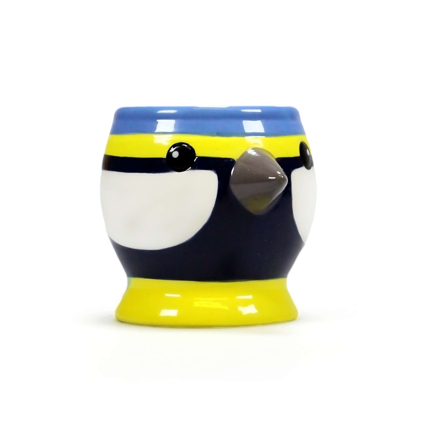 Ceramic Shaped Egg Cup Blue Tit Bird