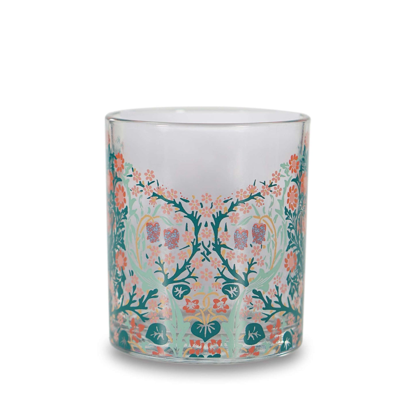Vintage Floral Glass Tumbler – Blackthorn