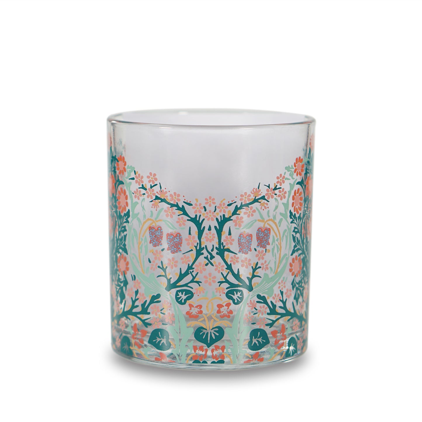 Vintage Floral Glass Tumbler – Blackthorn