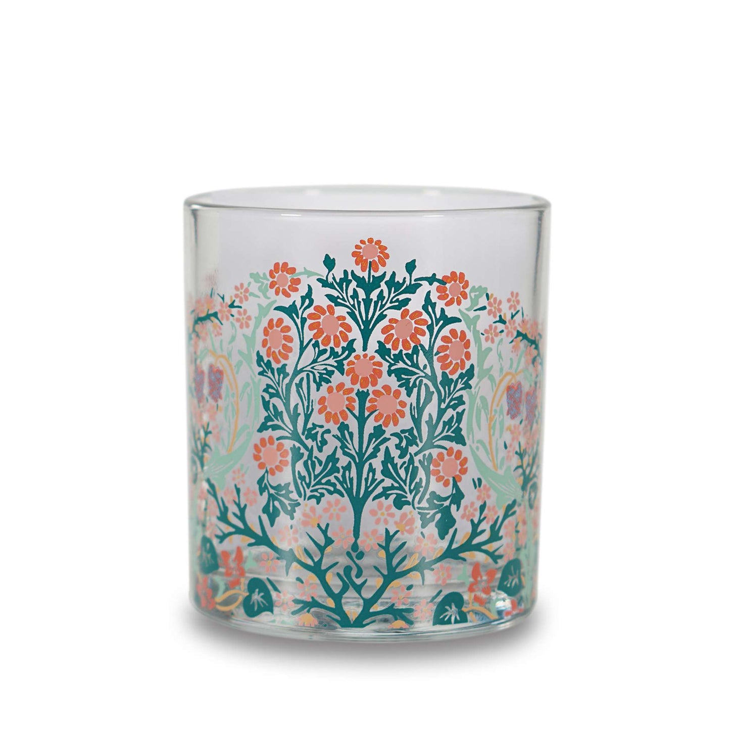 Vintage Floral Glass Tumbler – Blackthorn