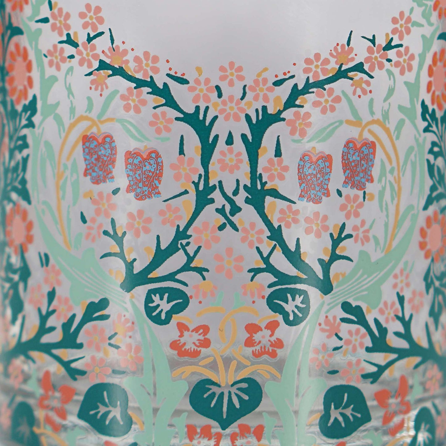 Vintage Floral Glass Tumbler – Blackthorn