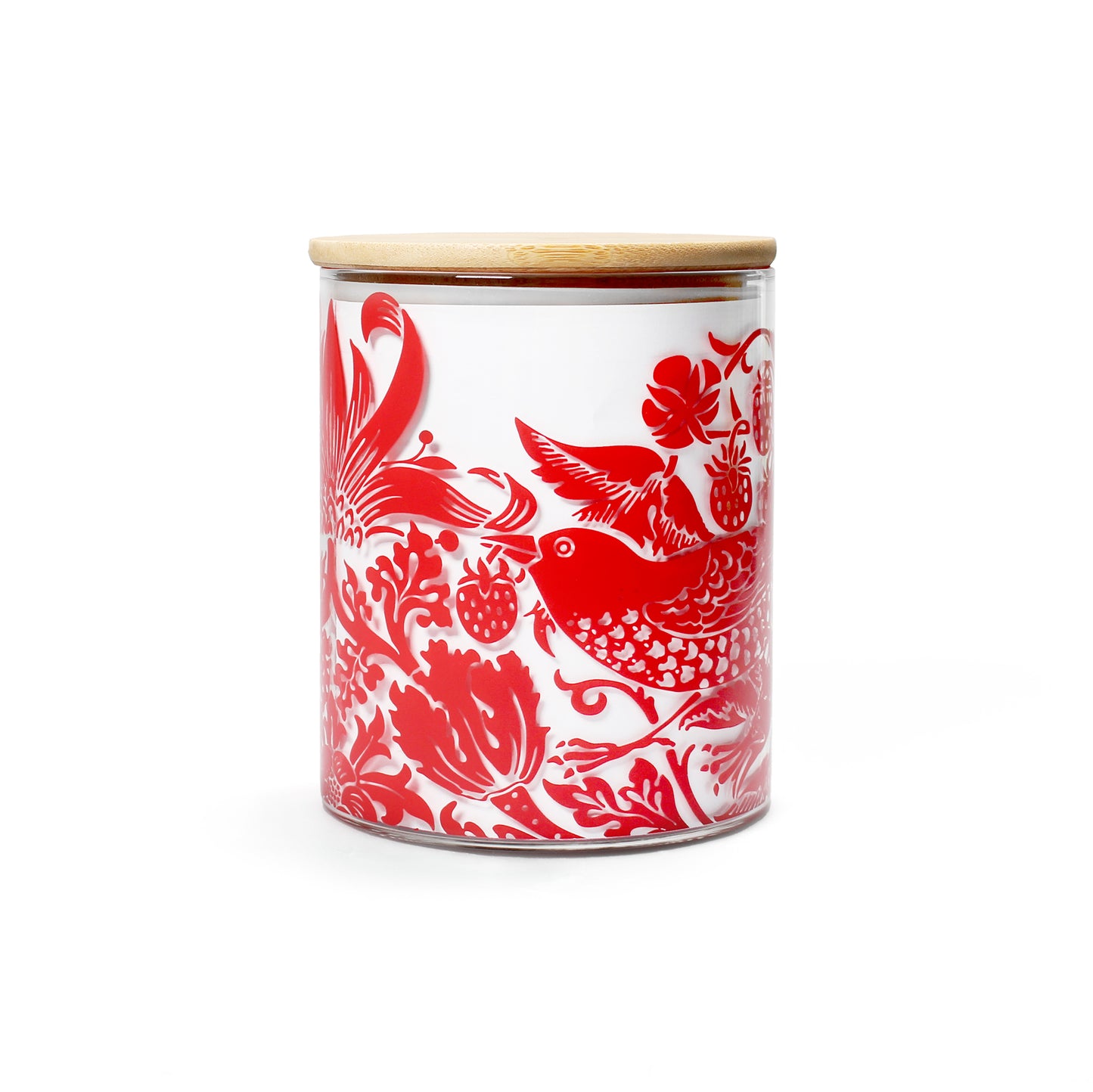 William Morris Food Storage Container – Raspberry Red