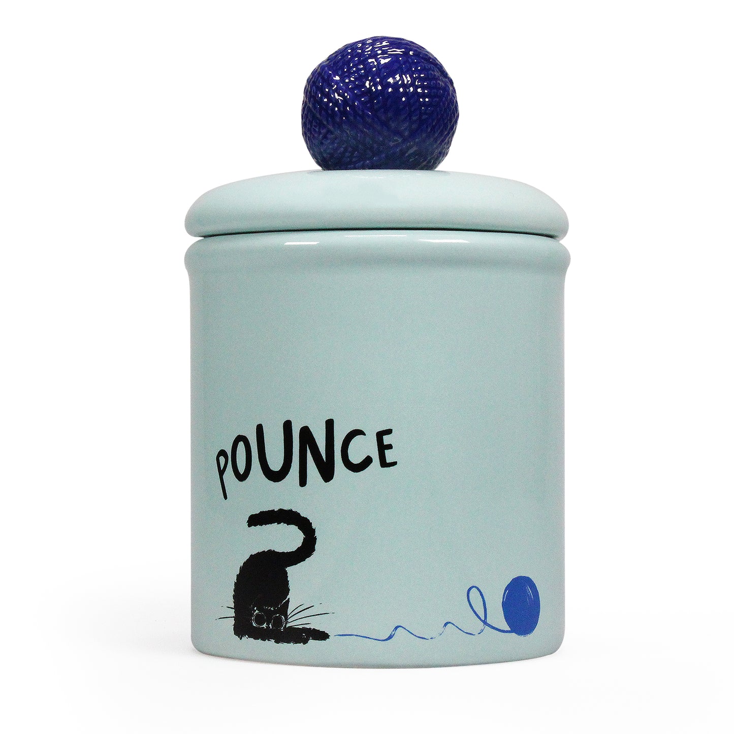 Ceramic Pet Treat Jar Cat