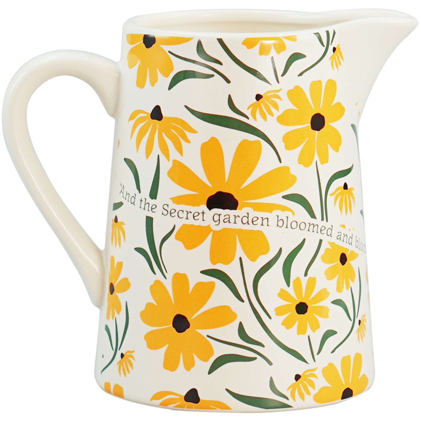 Secret Garden Ceramic Jug 17oz – Floral Gift