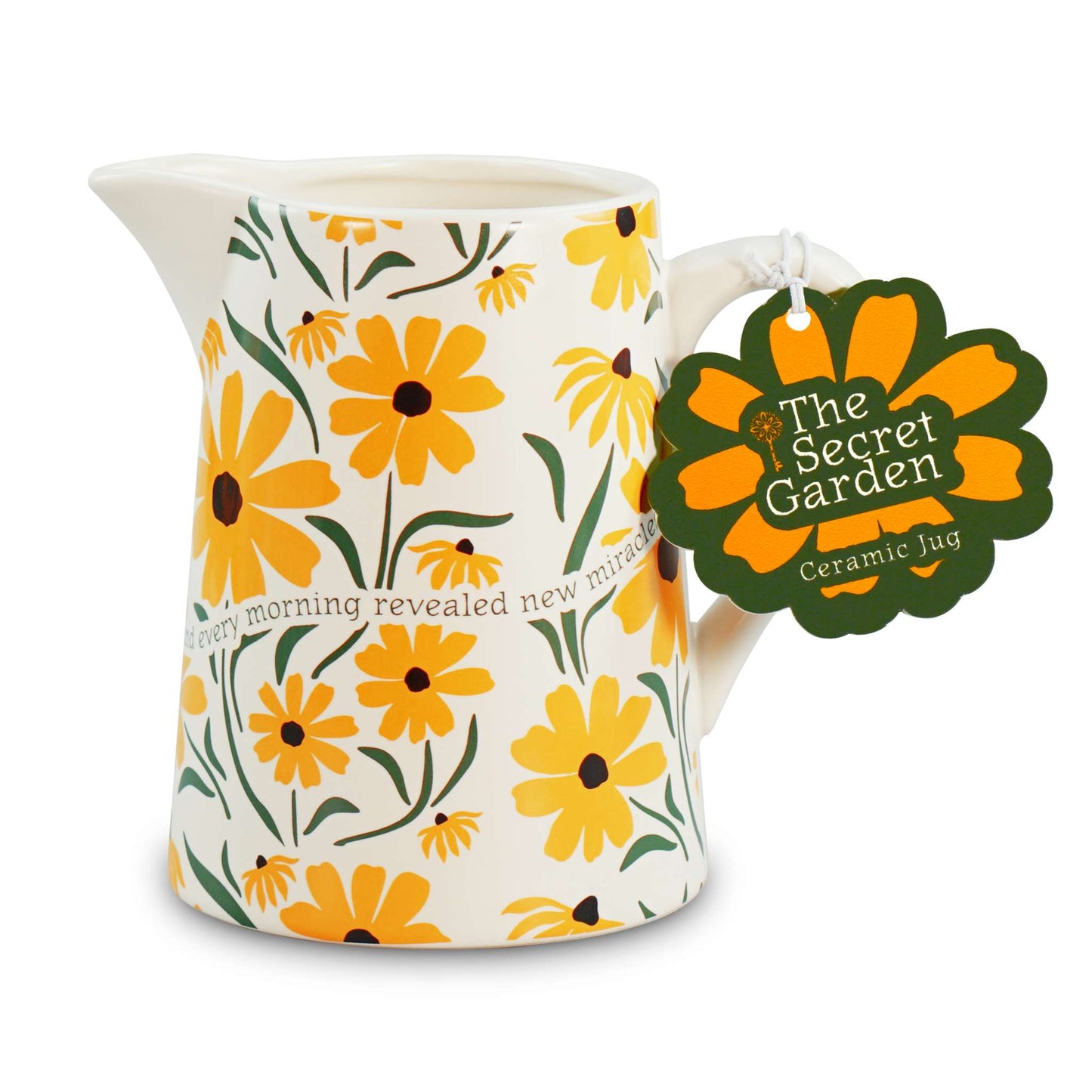 Secret Garden Ceramic Jug 17oz – Floral Gift