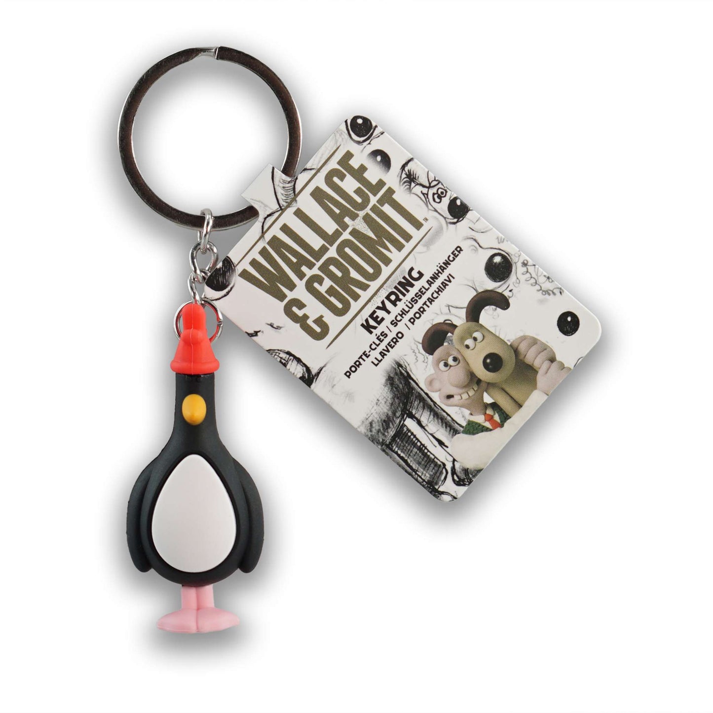 Wallace & Gromit (Feathers) Keychain