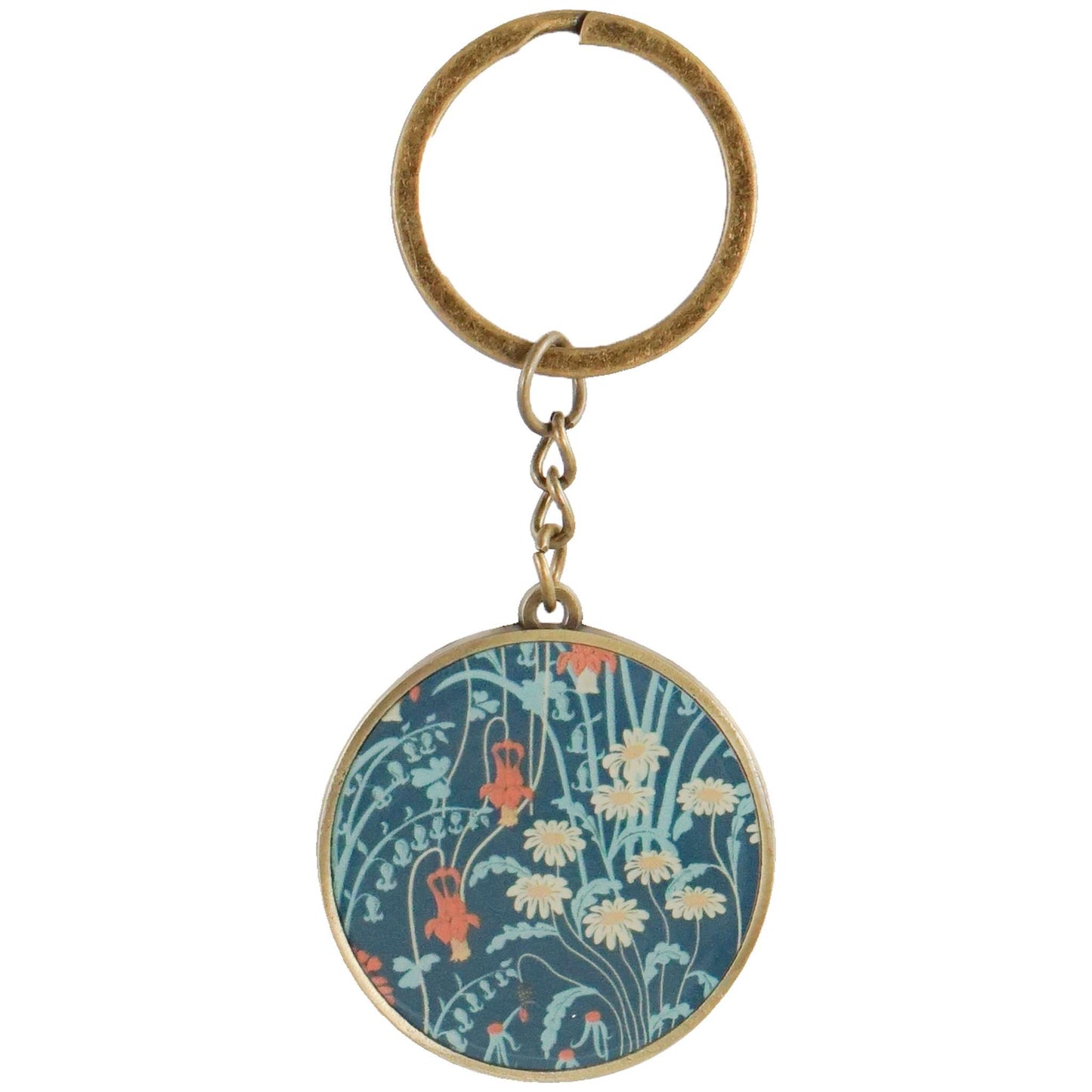 Wild Flowers Keyring – Arts and Crafts Design