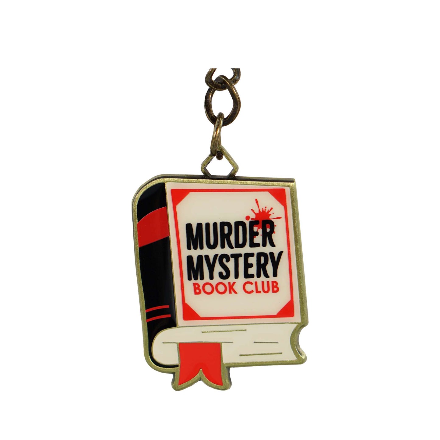 Keyring Metal - Murder Mystery Book Club
