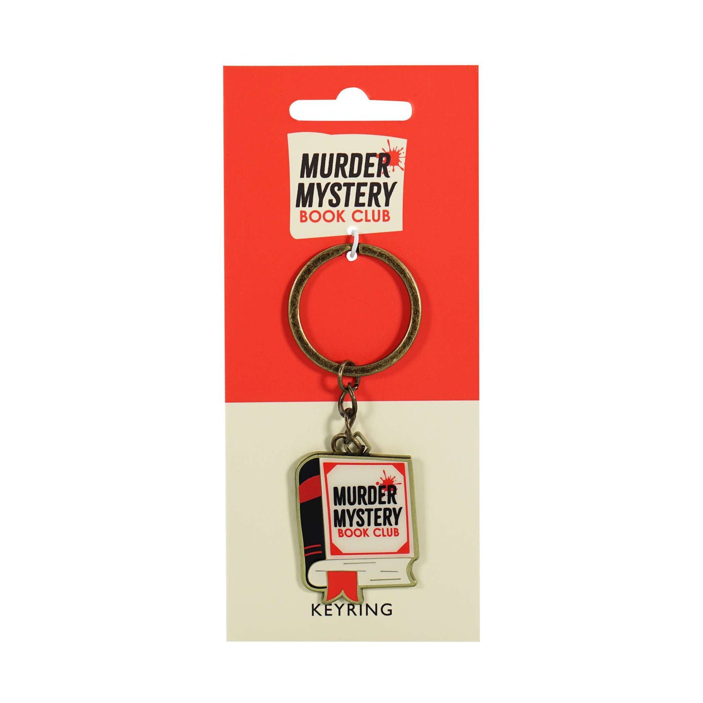 Keyring Metal - Murder Mystery Book Club