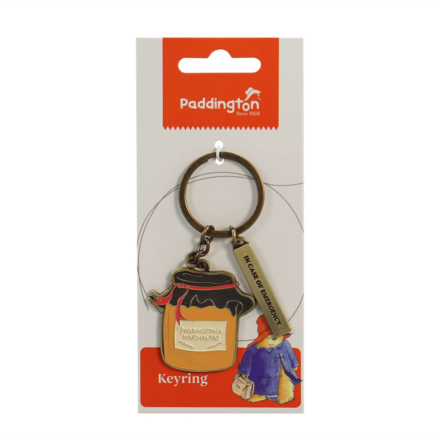 Paddington Bear (Marmalade) Metal Keychain