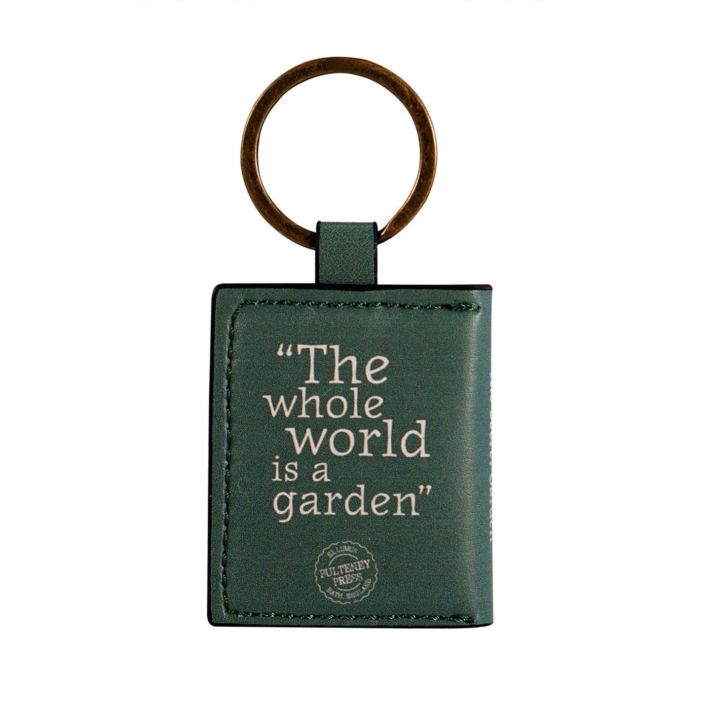Secret Garden Book-Shaped Keychain – Floral Gift