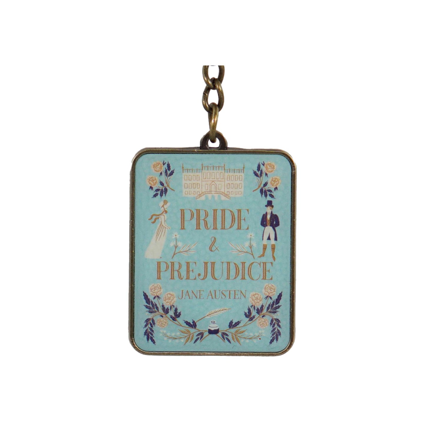 Jane Austen Pride and Prejudice Keyring Metal