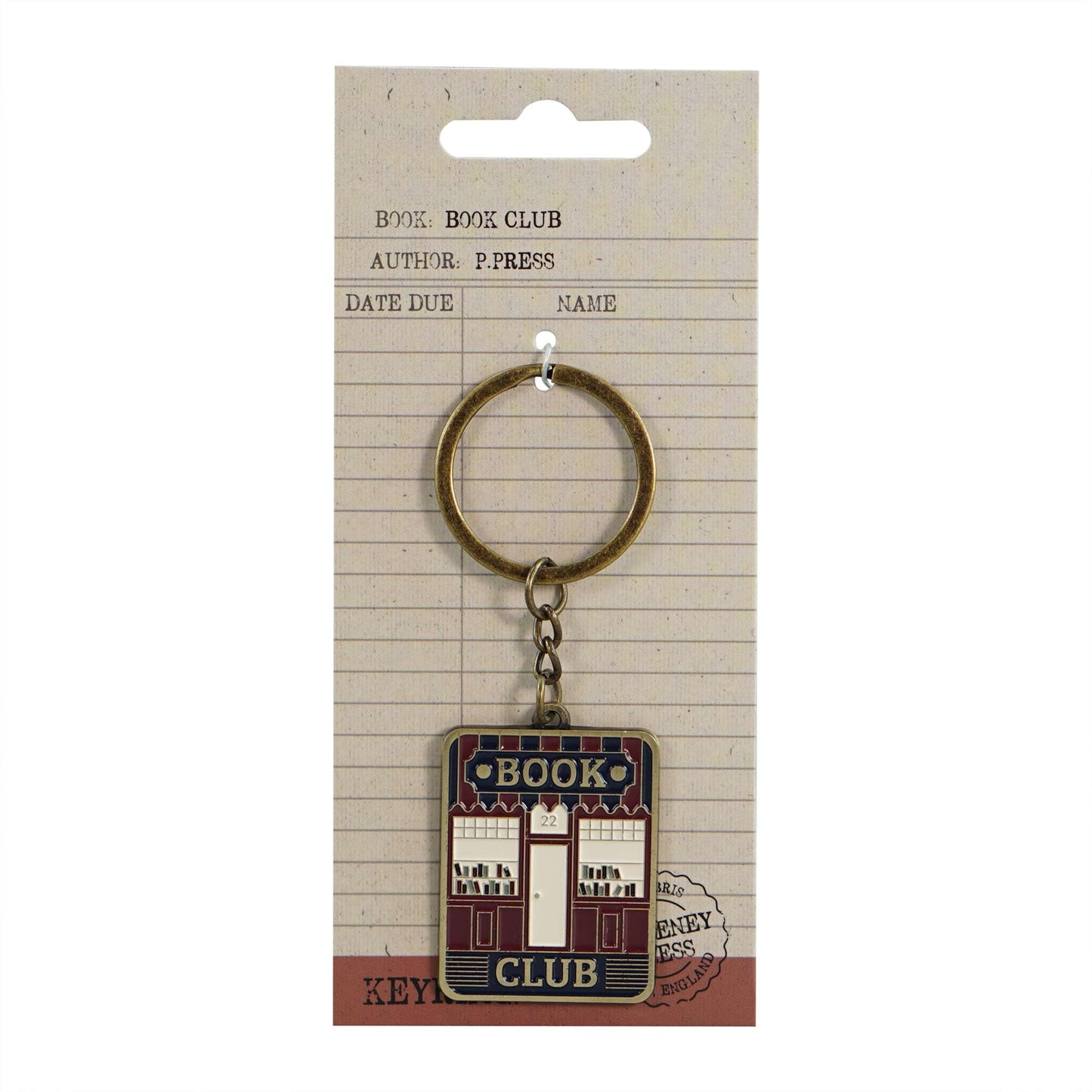 Metal Keyring – Book Club