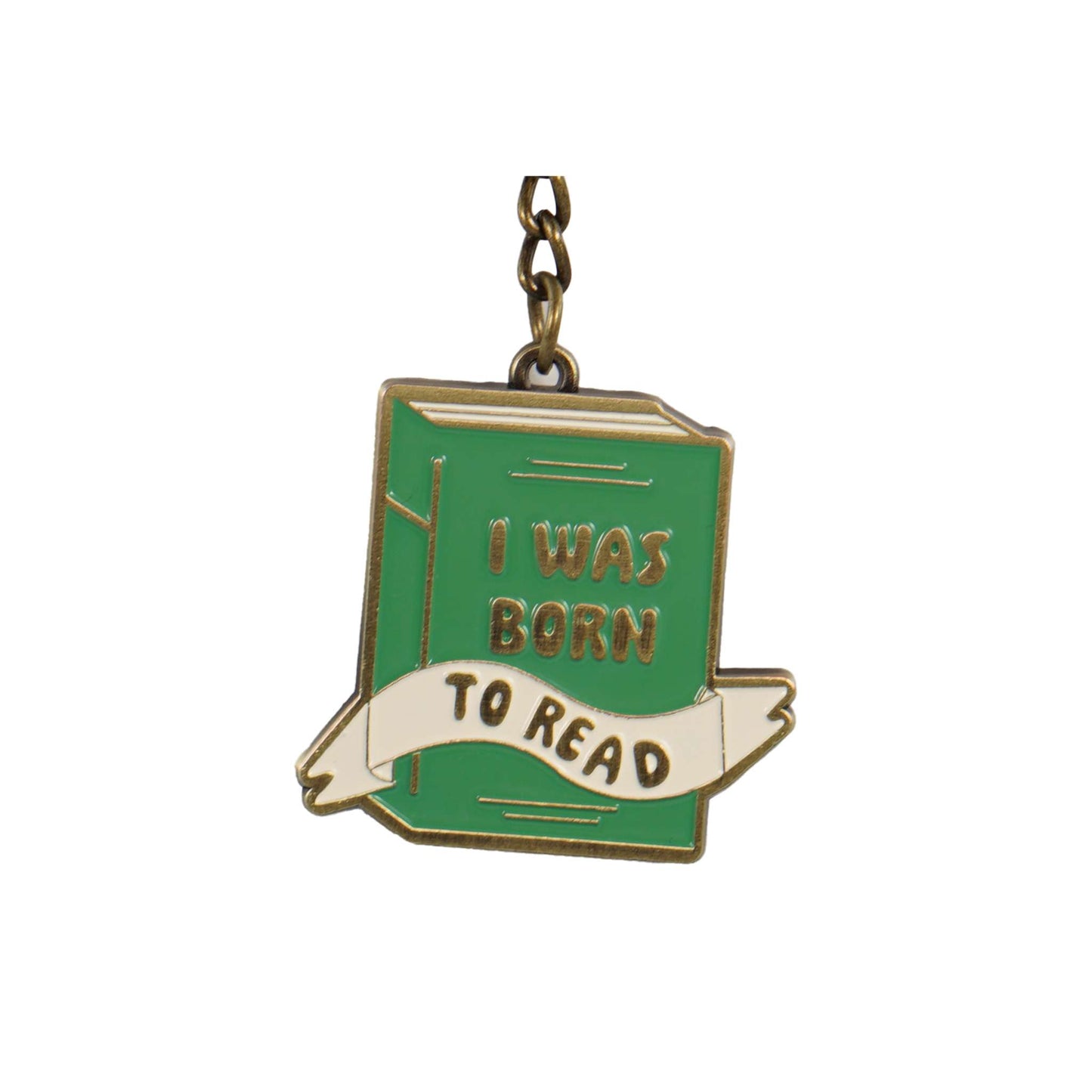 Metal Keyring – Born to Read