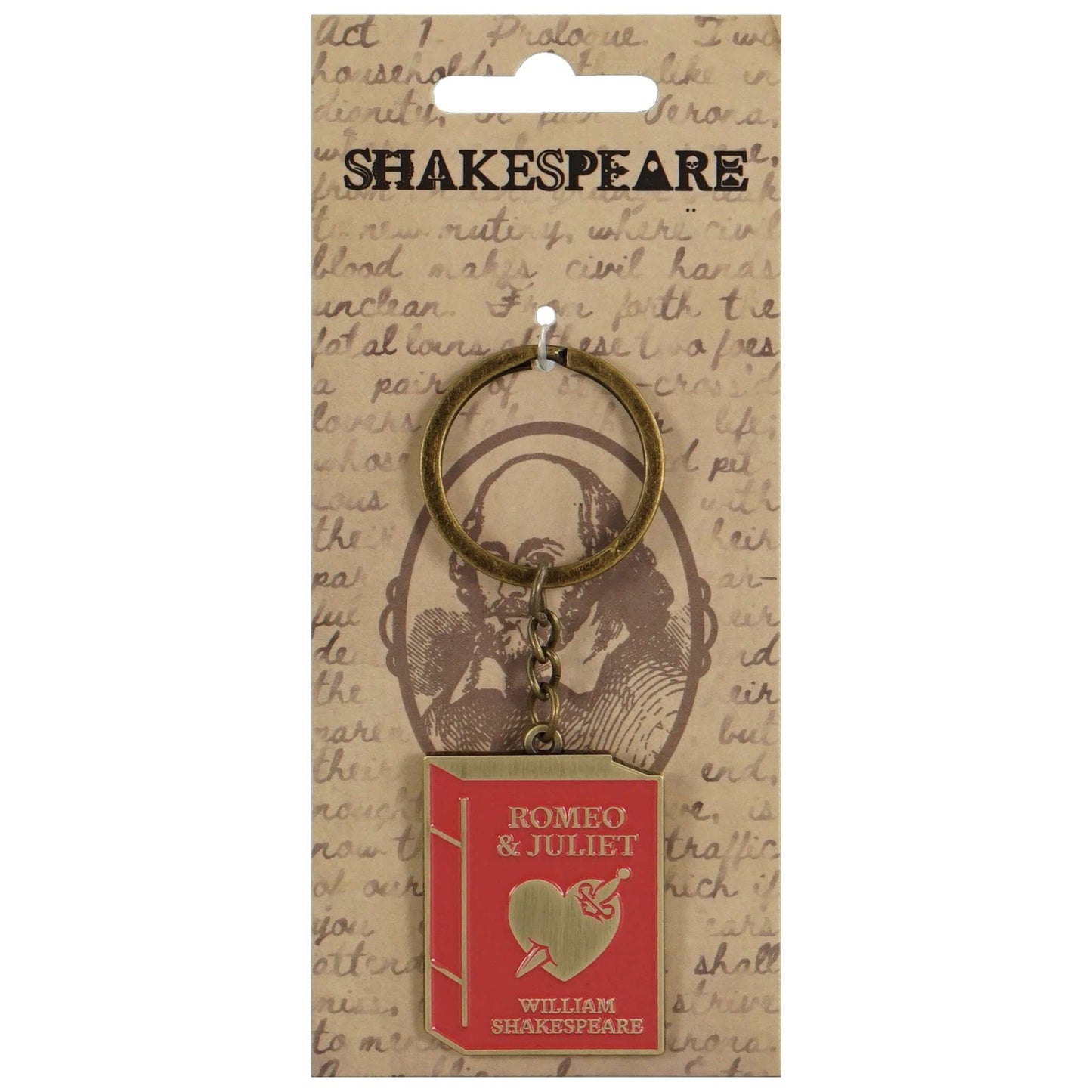 Shakespeare Keyring – Romeo & Juliet