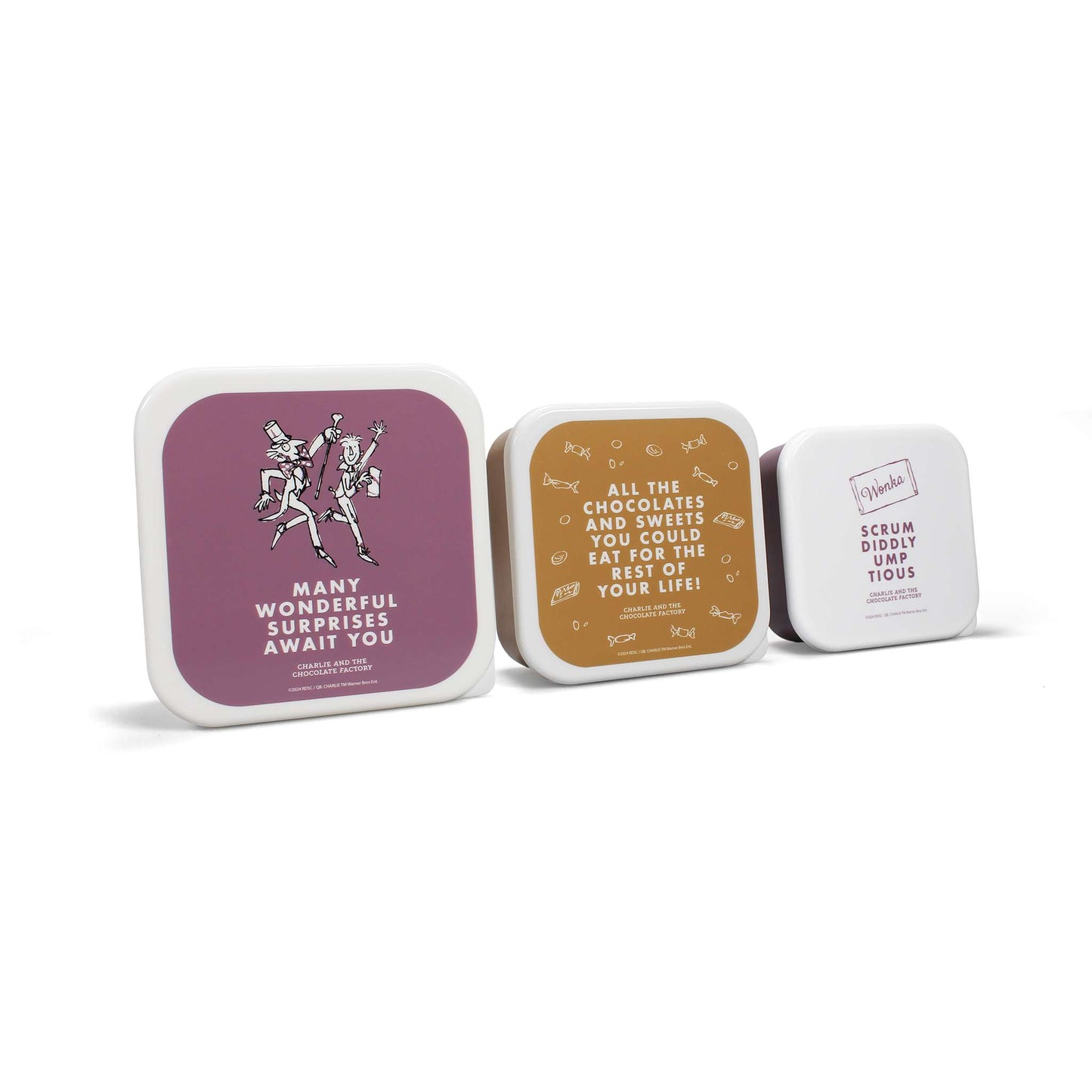 Snack Container Lunch Boxes Roald Dahl Charlie Chocolate