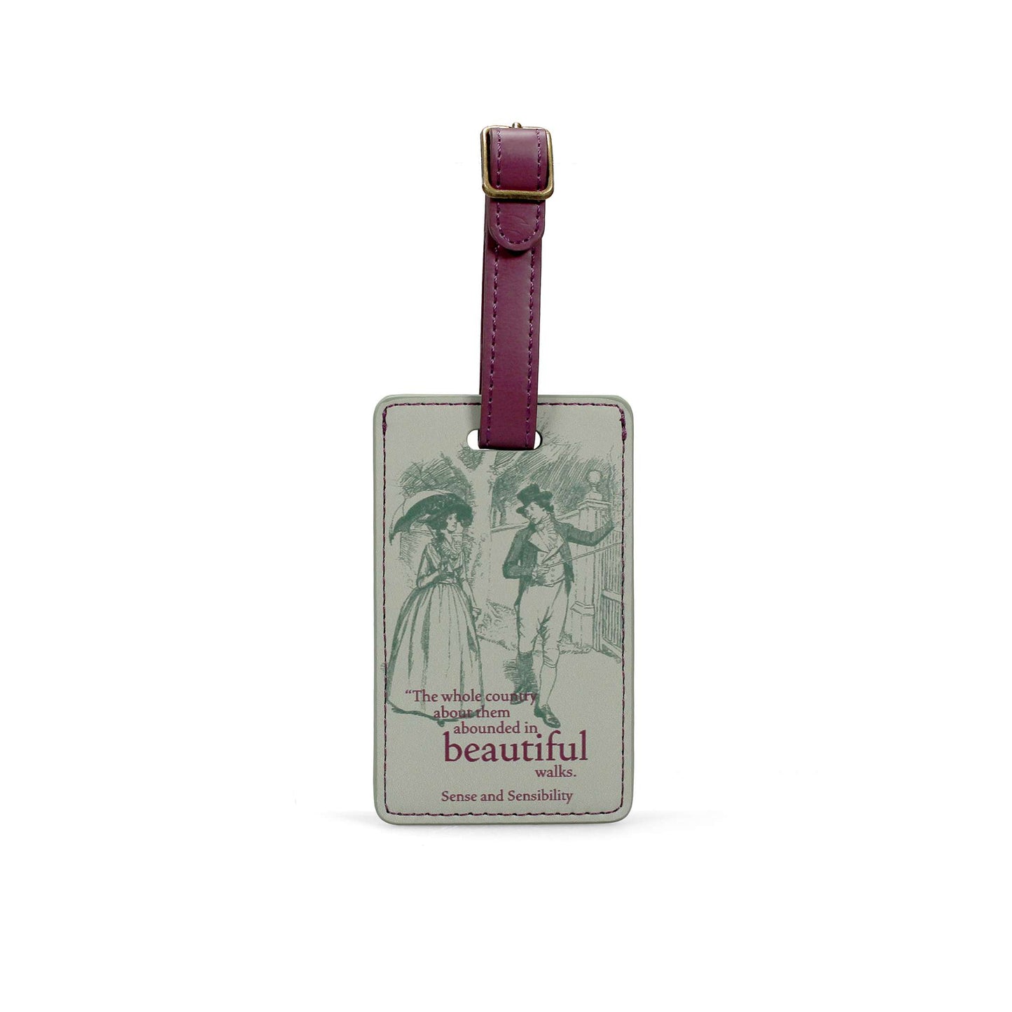 Jane Austen Luggage Tag – Sense & Sensibility