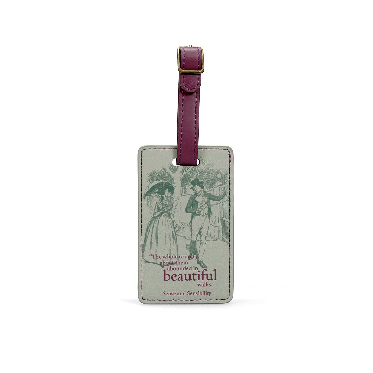 Jane Austen Luggage Tag – Sense & Sensibility