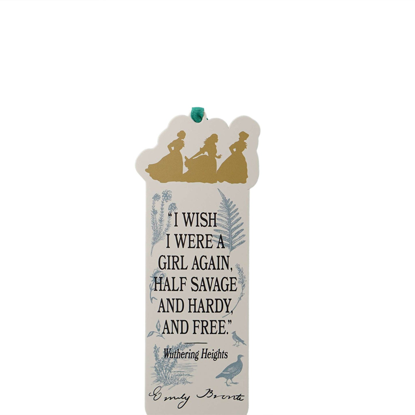 Bronte Sisters Wuthering Heights Shaped Paper Bookmark
