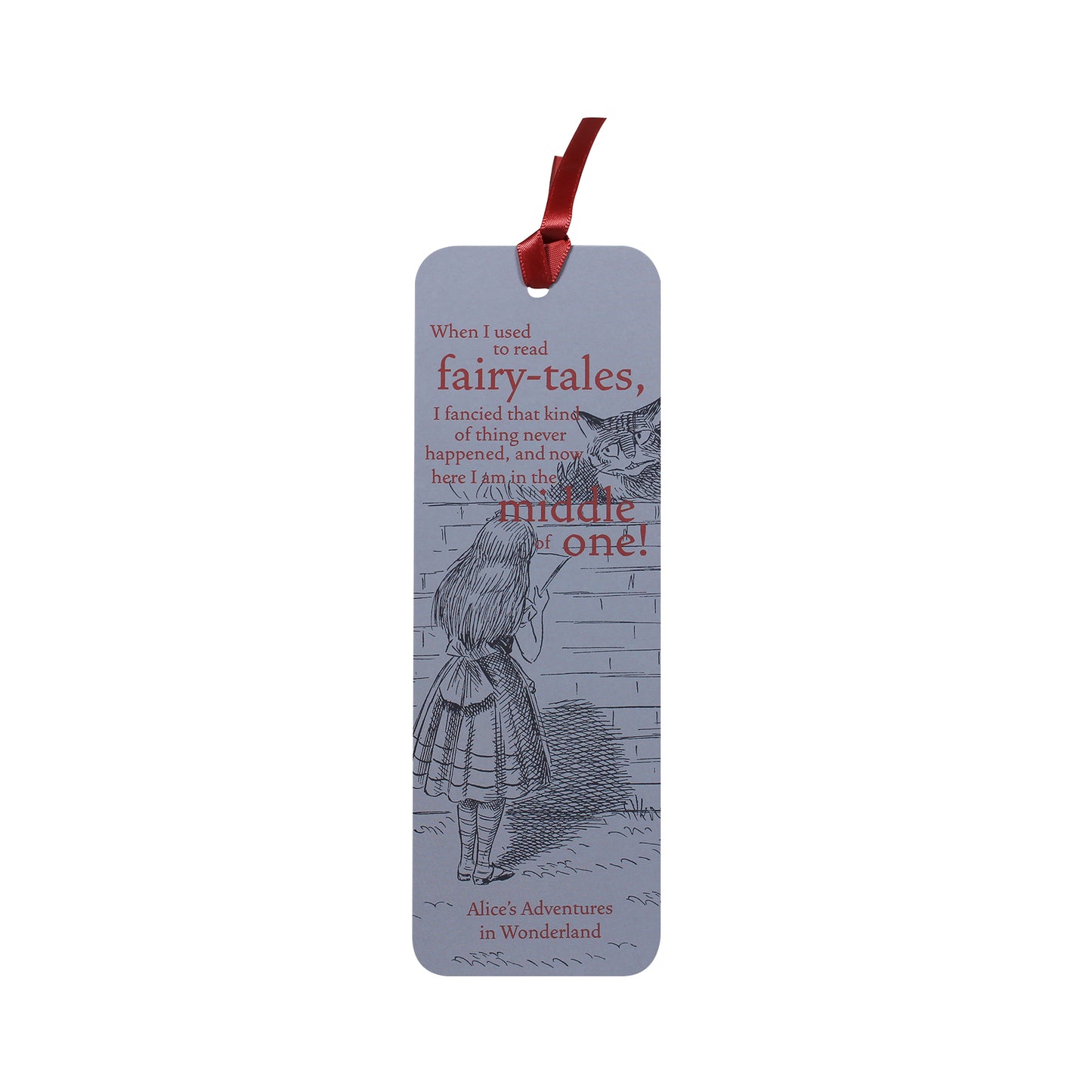 Alice in Wonderland Paper Bookmark