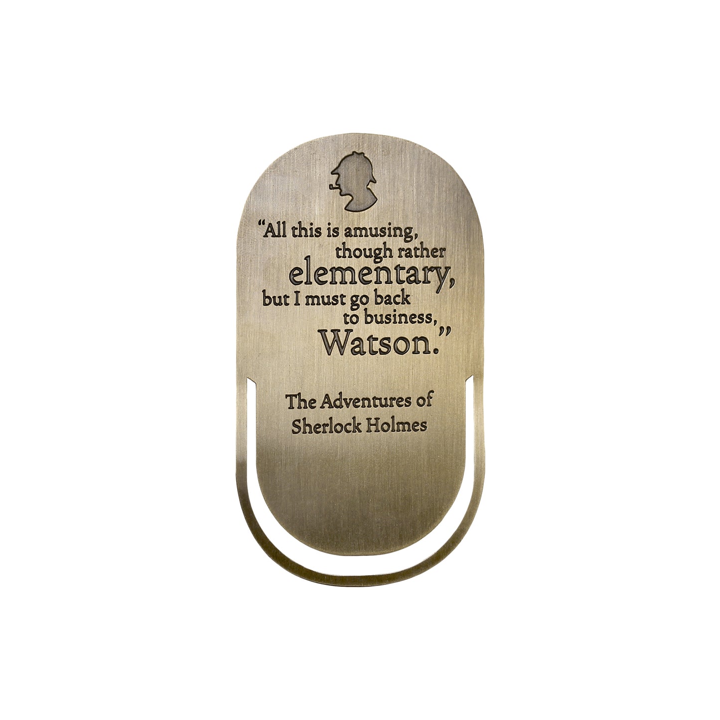 Sherlock Holmes Metal Bookmark