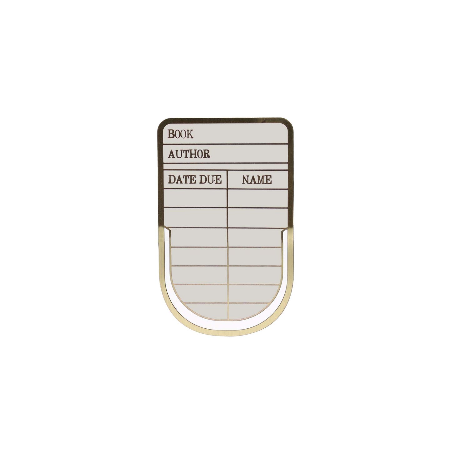 Metal Bookmark – Library Card