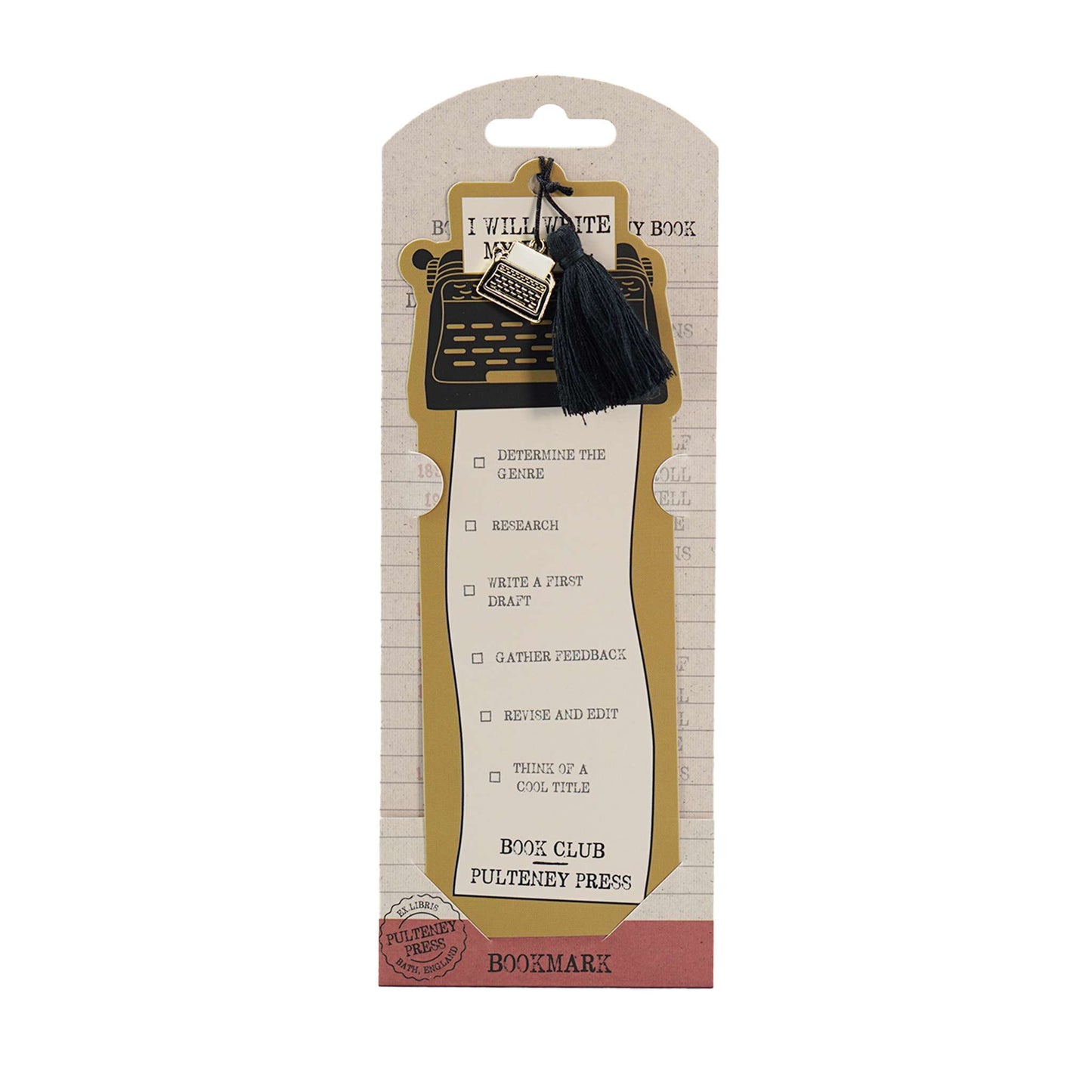 Bookmark with tassel– I Will Write My Book