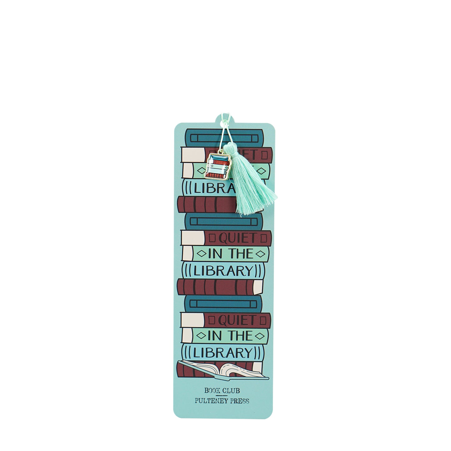Bookmark with tassel – Quiet In The Library