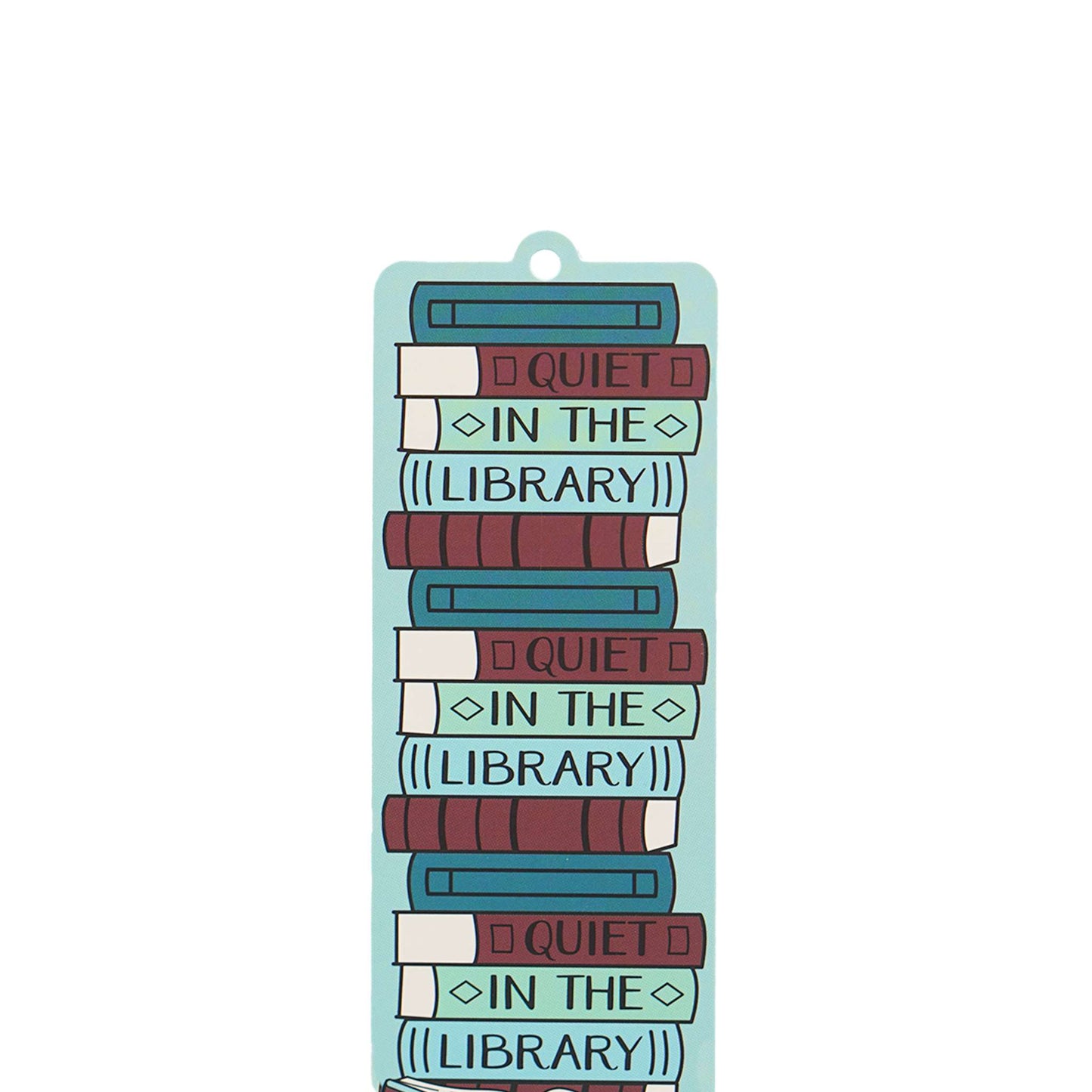 Bookmark with tassel – Quiet In The Library