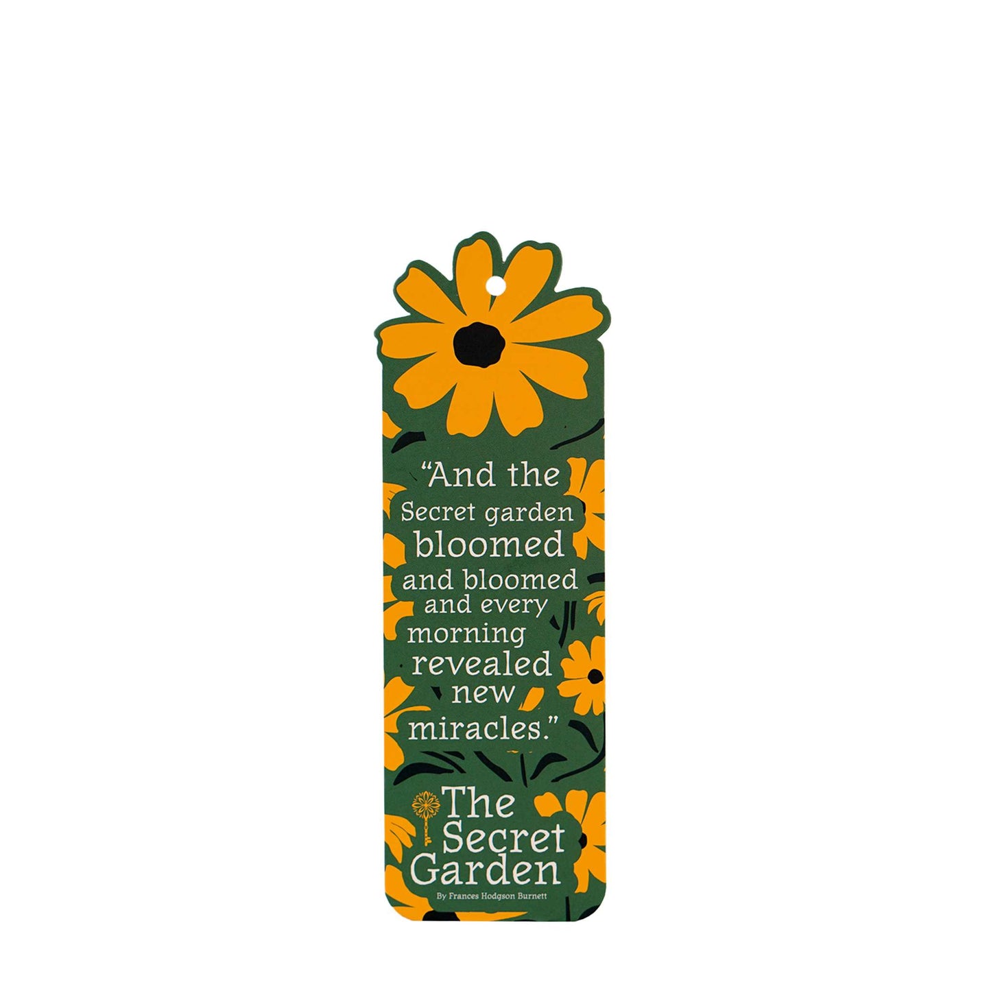 Paper Bookmark with Tassel and Charm- Secret Garden Floral