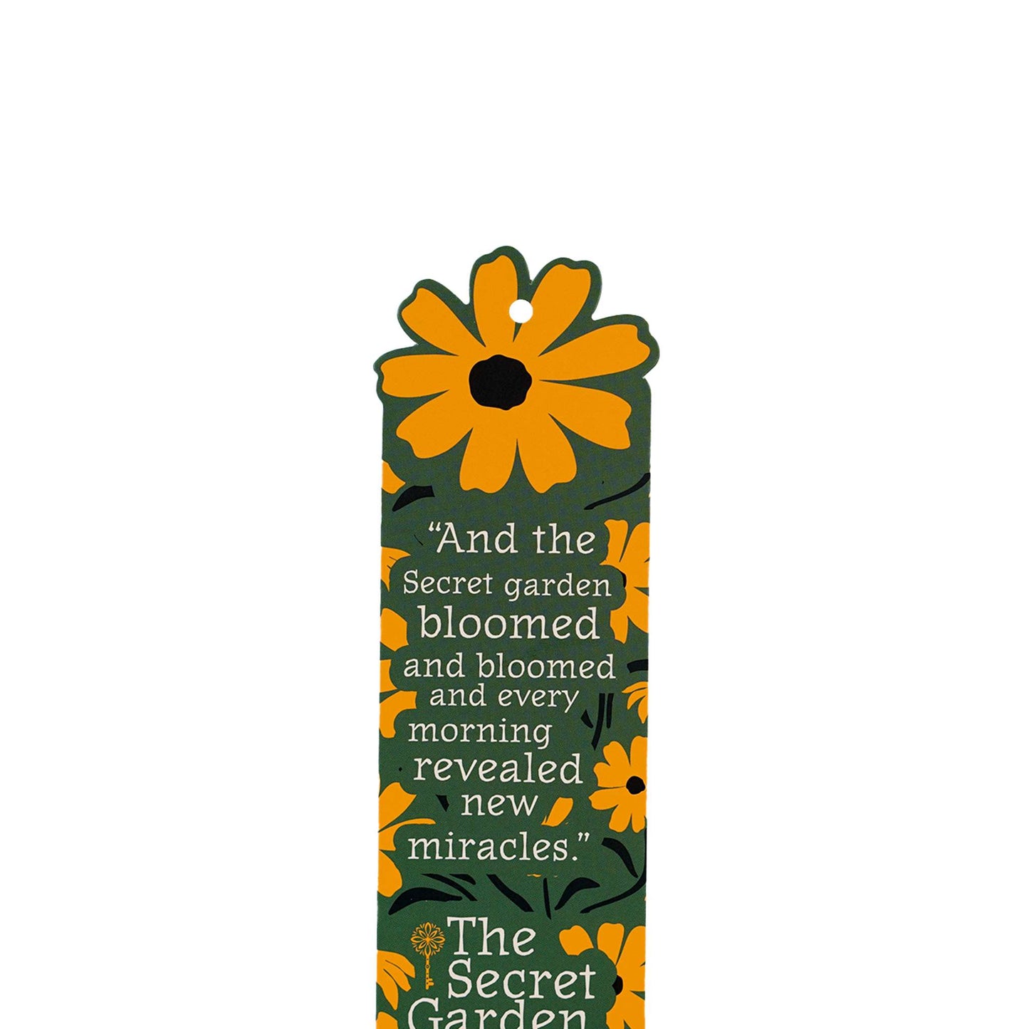 Paper Bookmark with Tassel and Charm- Secret Garden Floral