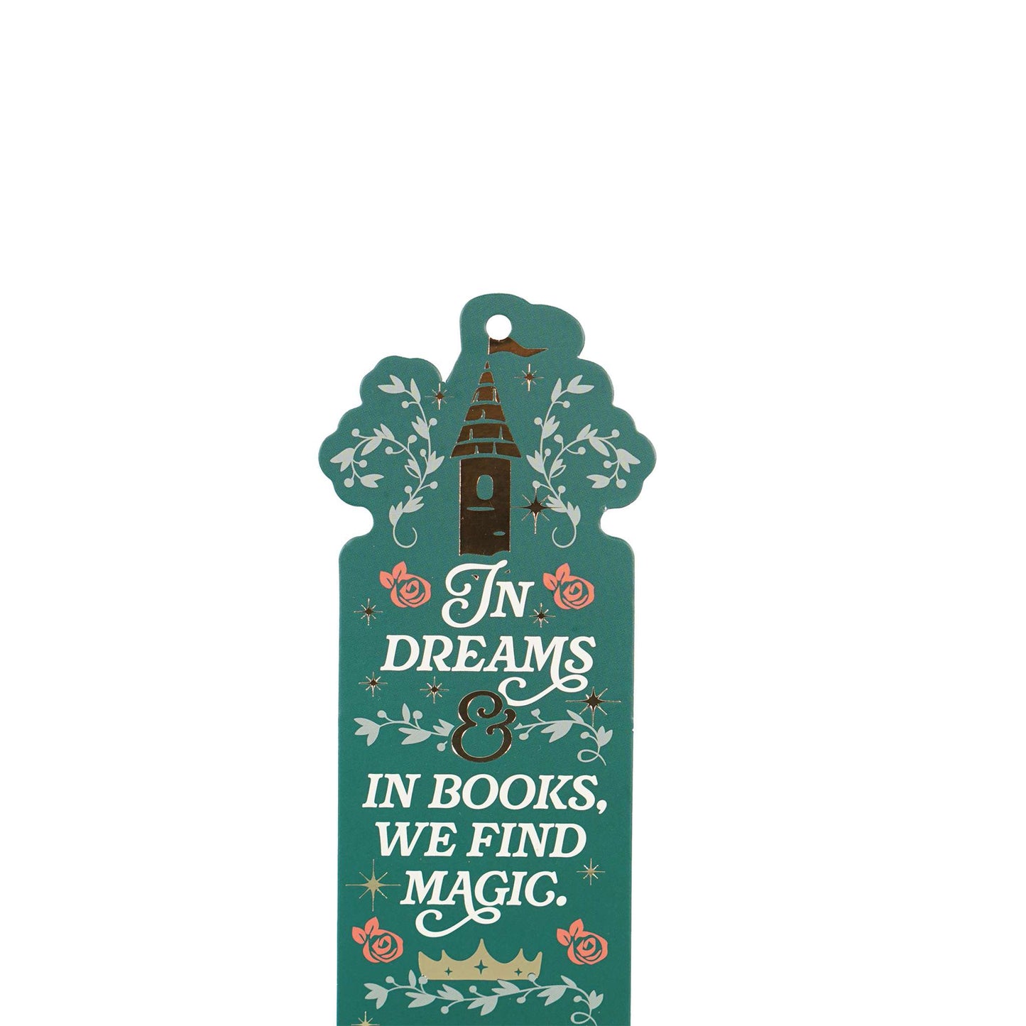 Shaped Bookmark (Gold Foil) Charm & Tassel - Sleeping Beauty