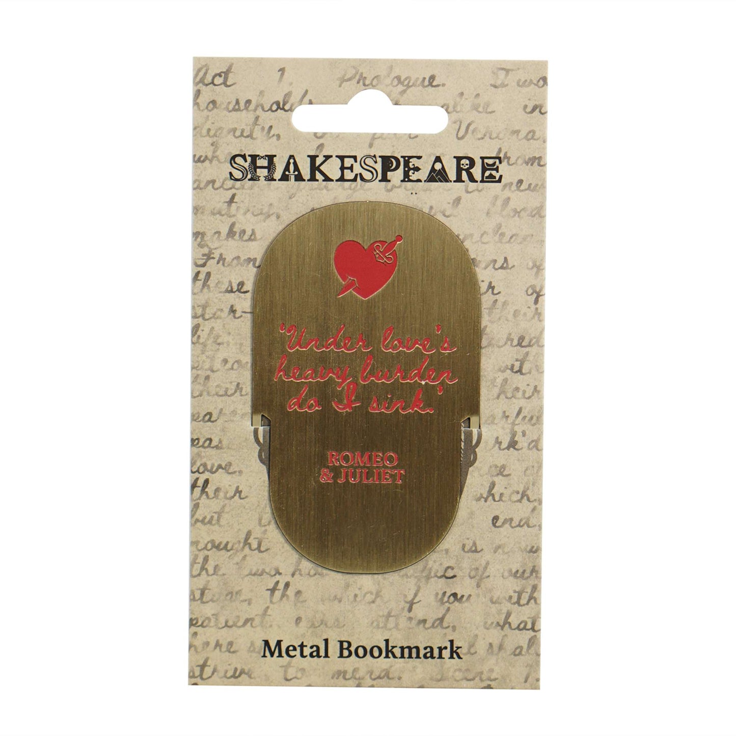 Shakespeare Metal Bookmark – Romeo & Juliet