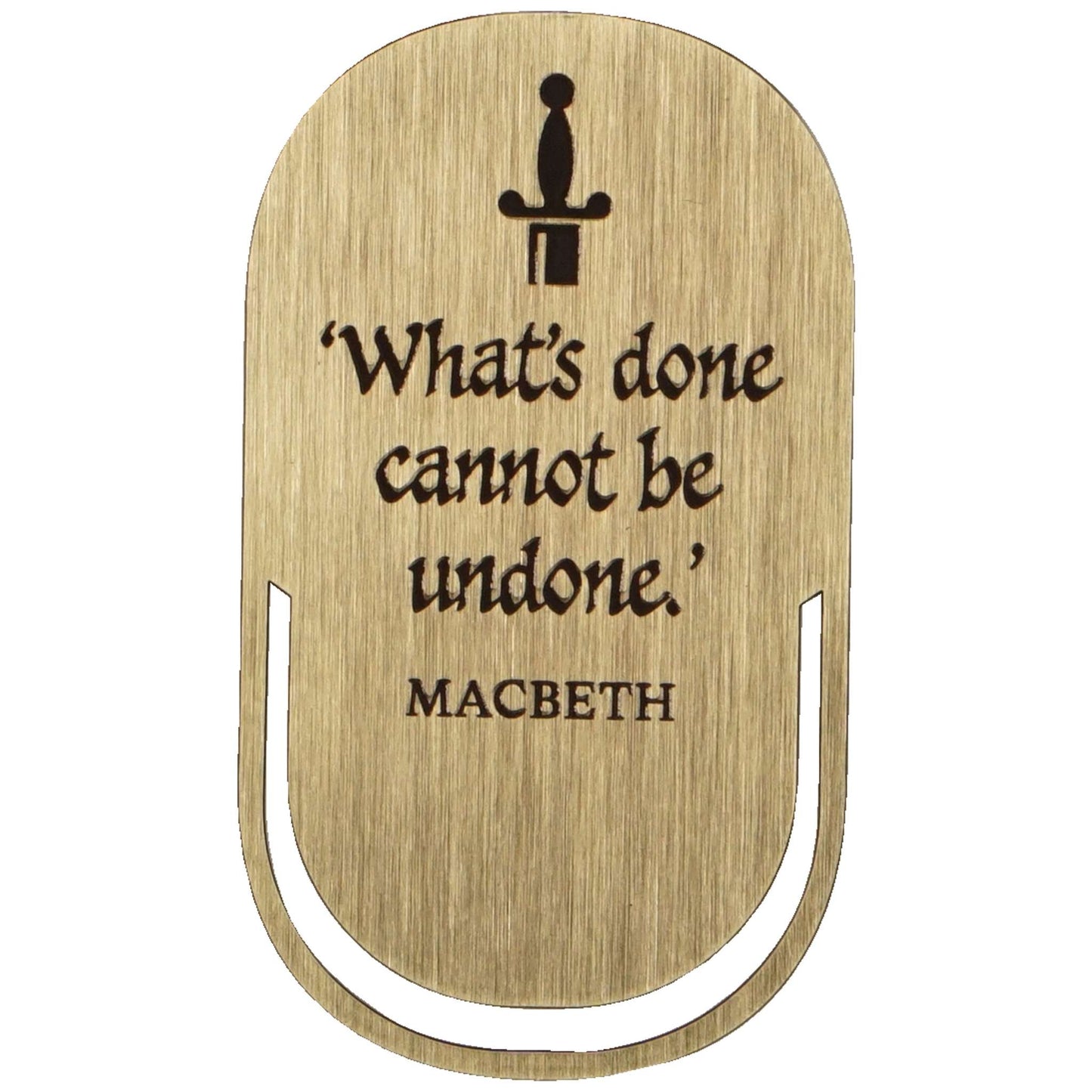 Shakespeare Metal Bookmark – Macbeth