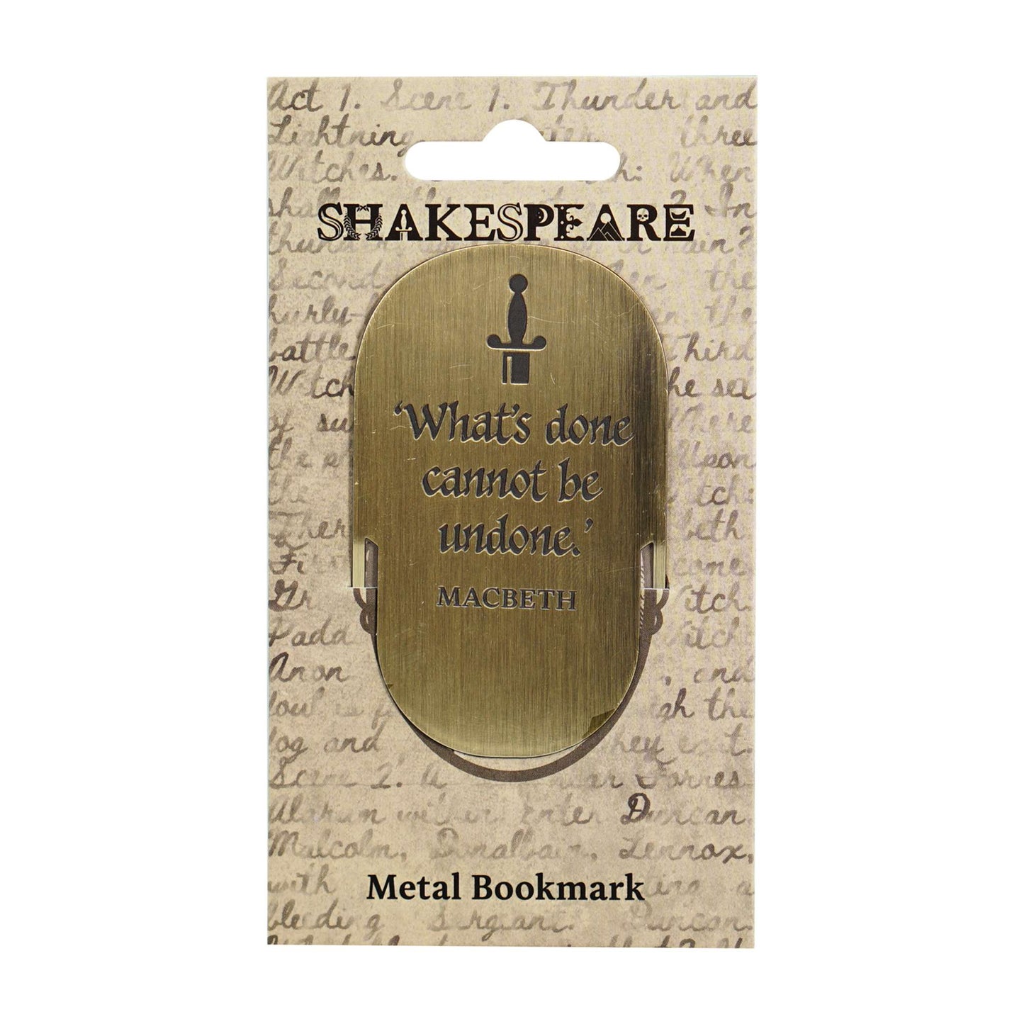 Shakespeare Metal Bookmark – Macbeth
