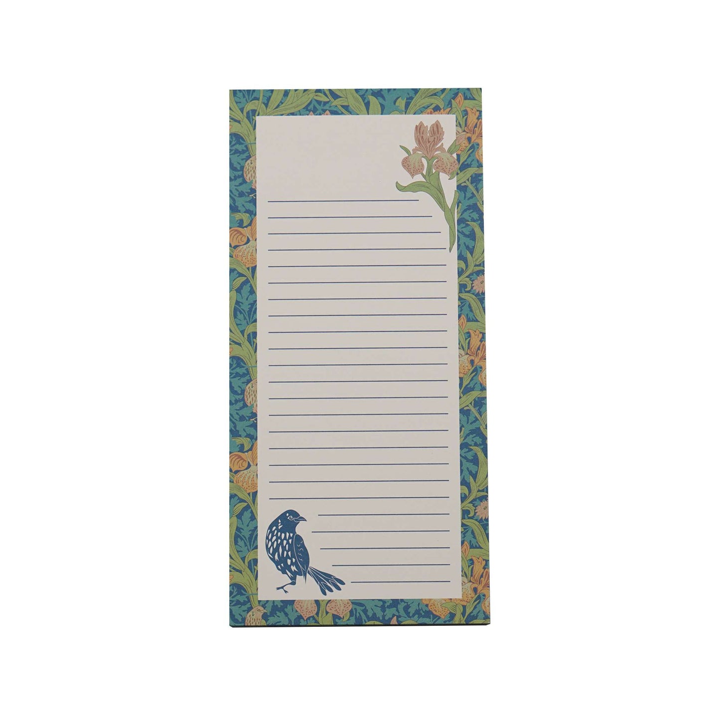 Vintage Iris Floral Magnetic Memo Pad