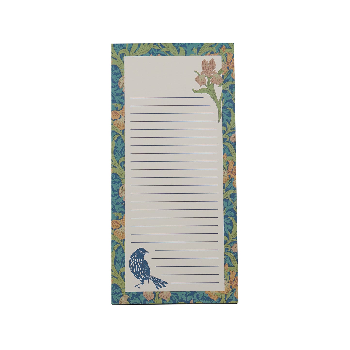 Vintage Iris Floral Magnetic Memo Pad