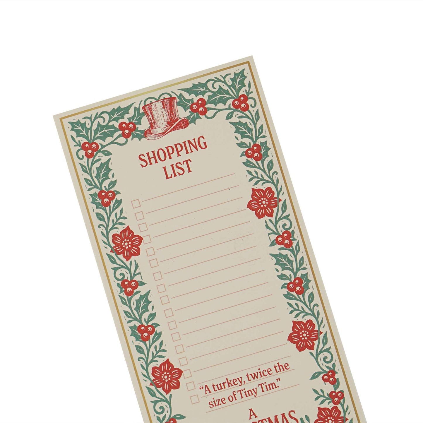 Charles Dickens A Christmas Carol Memo Pad