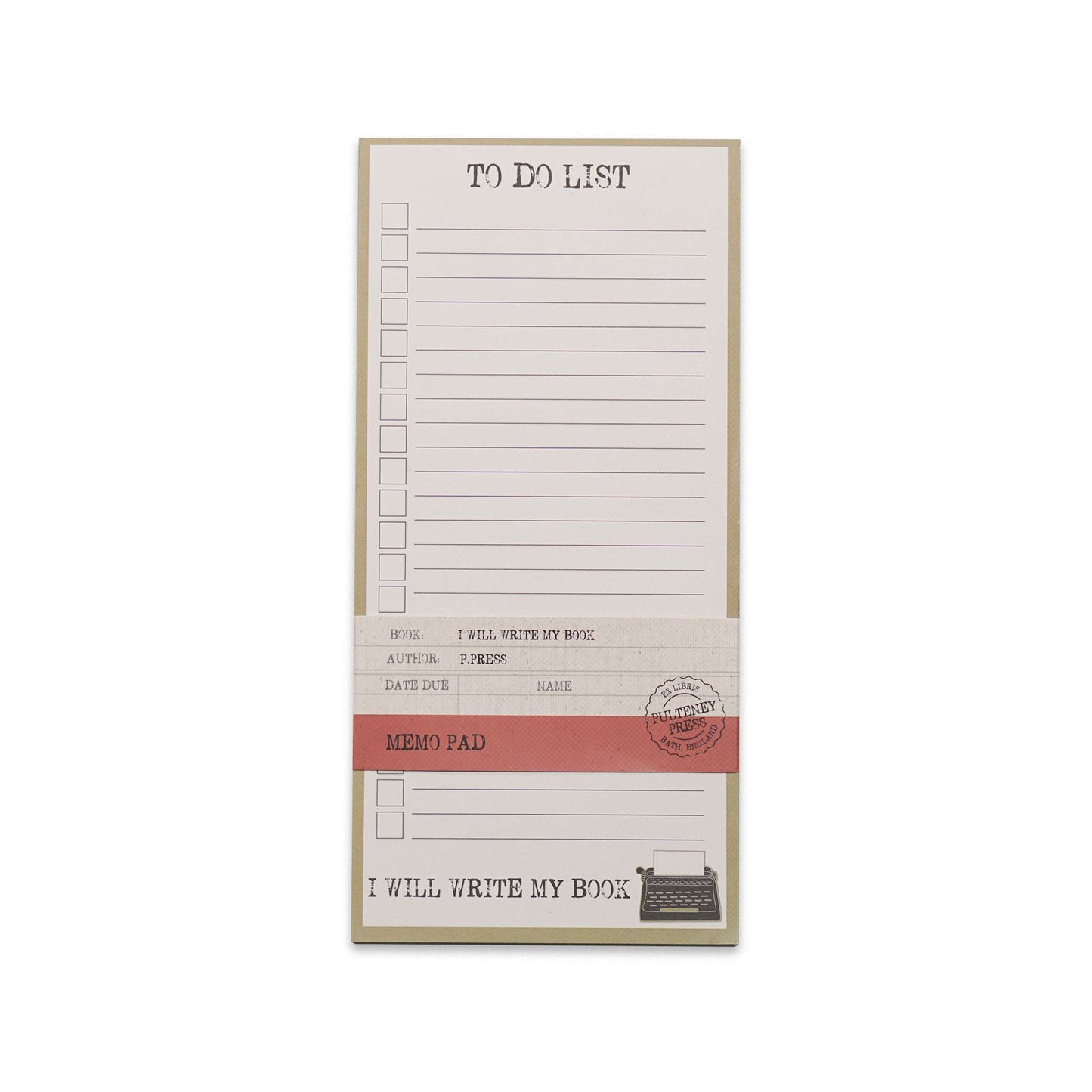 Memo Pad – I Will Write My Book