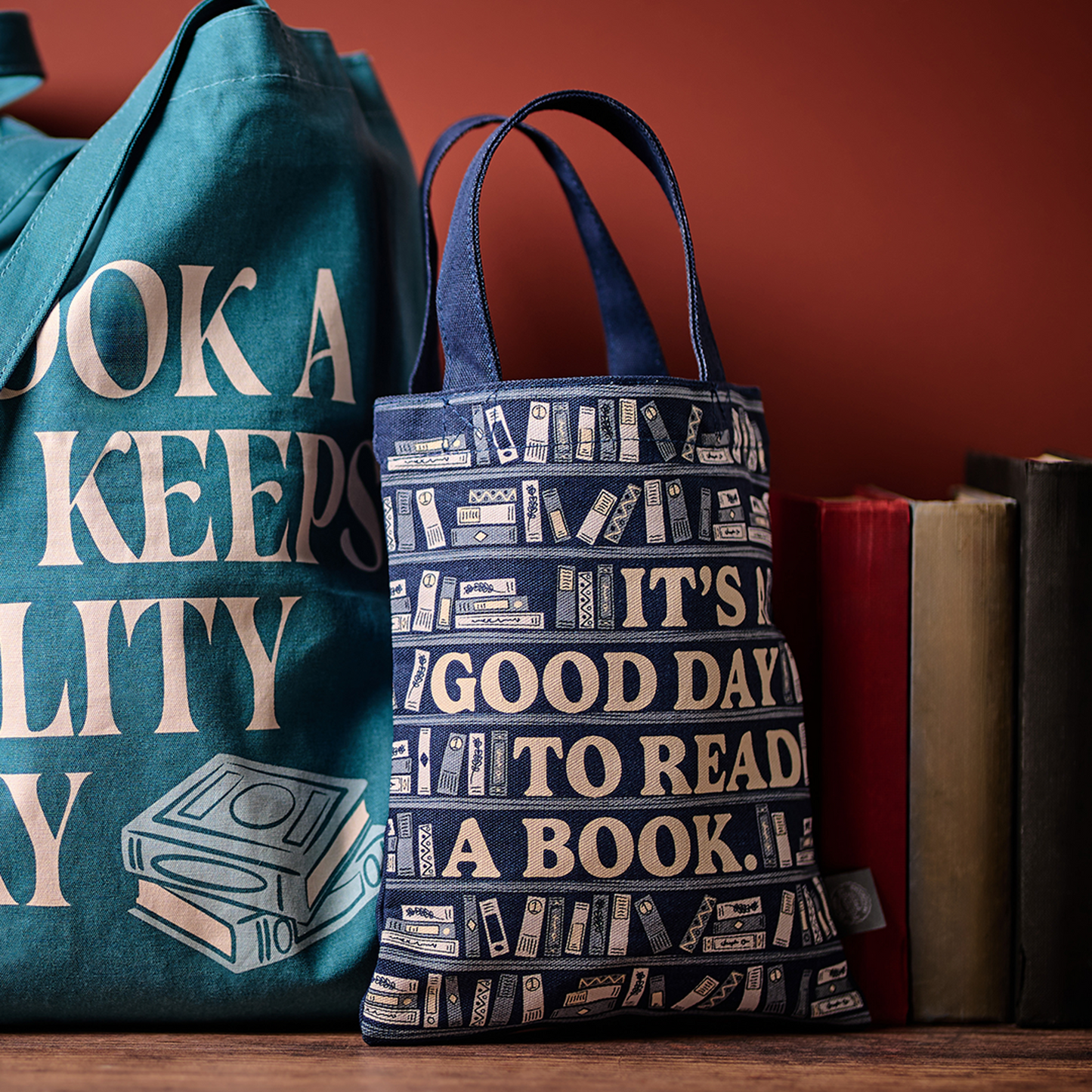 Cotton Tote Small – For Book Lovers