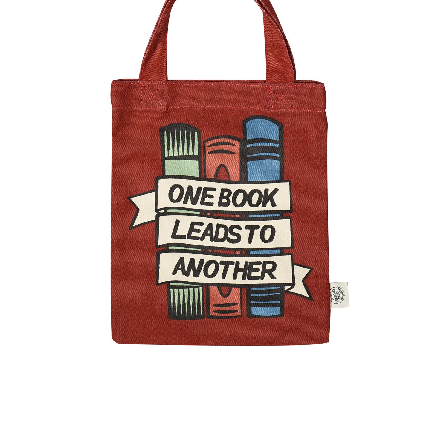 Small Tote Recycled Cotton - One Book Leads To Another