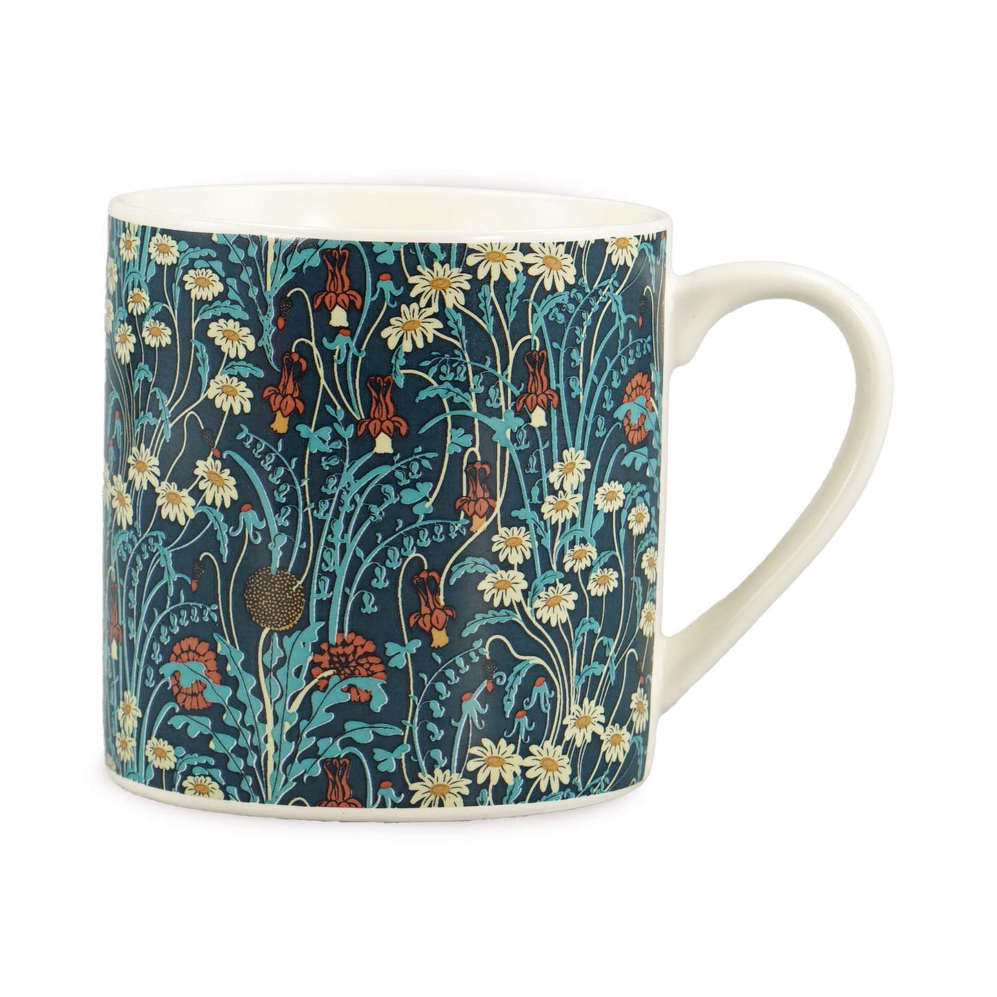 Wild Flowers Tea Coffee Mug – Arts and Crafts Design
