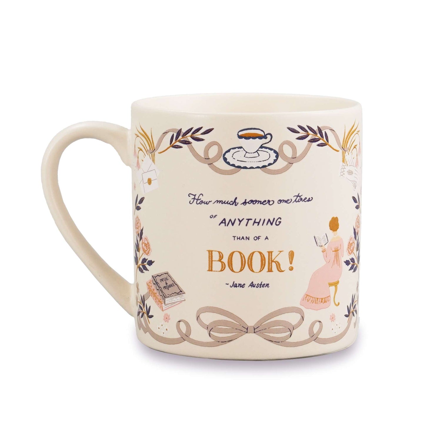Jane Austen Pride and Prejudice Ceramic Mug  (10.5 fl oz) -
