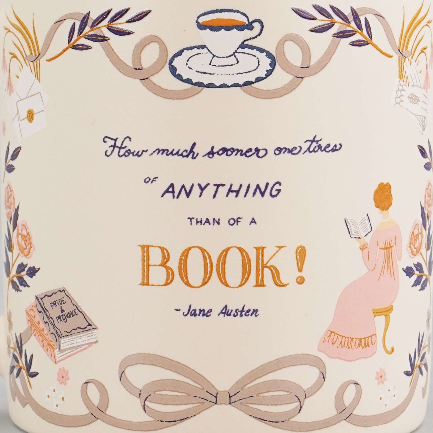 Jane Austen Pride and Prejudice Ceramic Mug  (10.5 fl oz) -