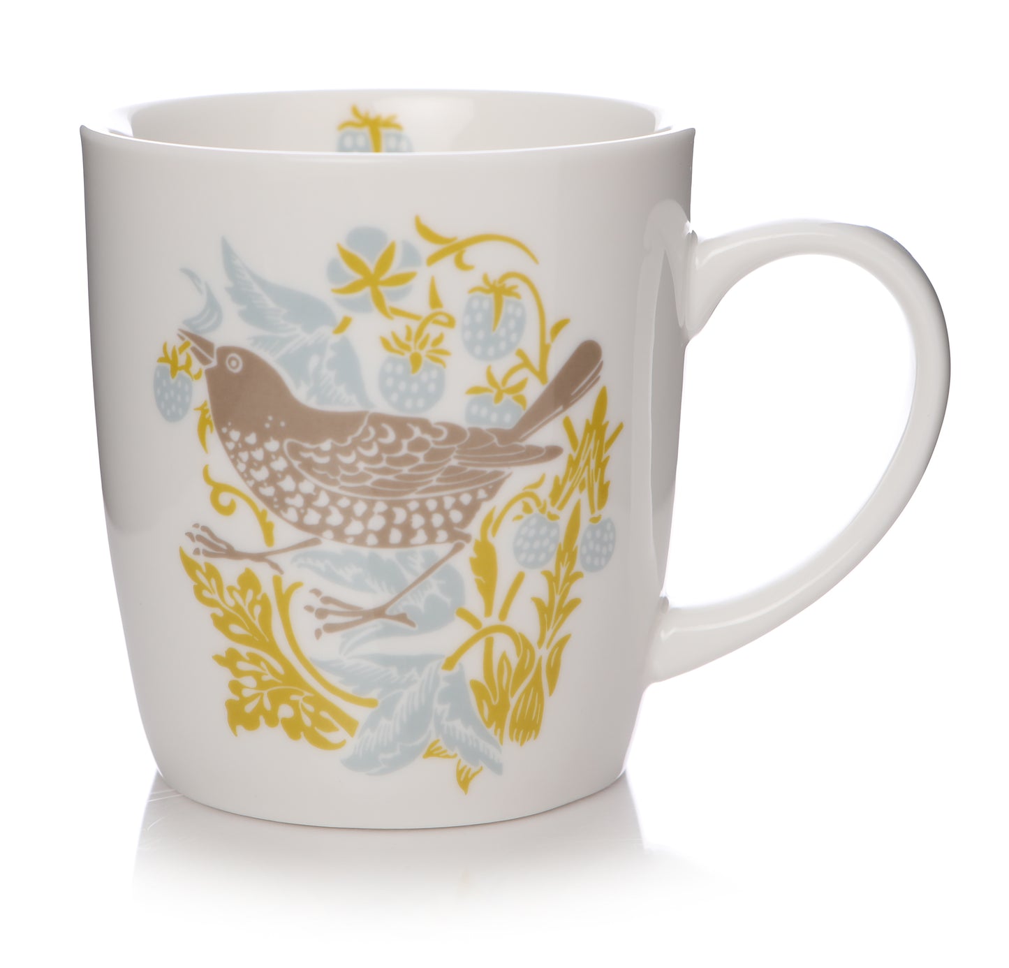 William Morris Mug – Strawberry Thief Quote Secret