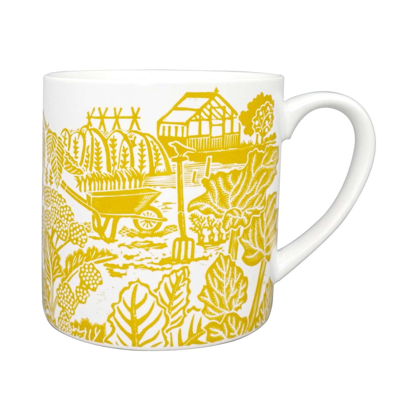 Ceramic Mug Vegetable Garden Yellow
